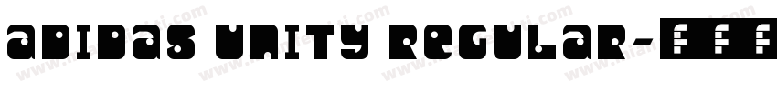 Adidas Unity Regular字体转换